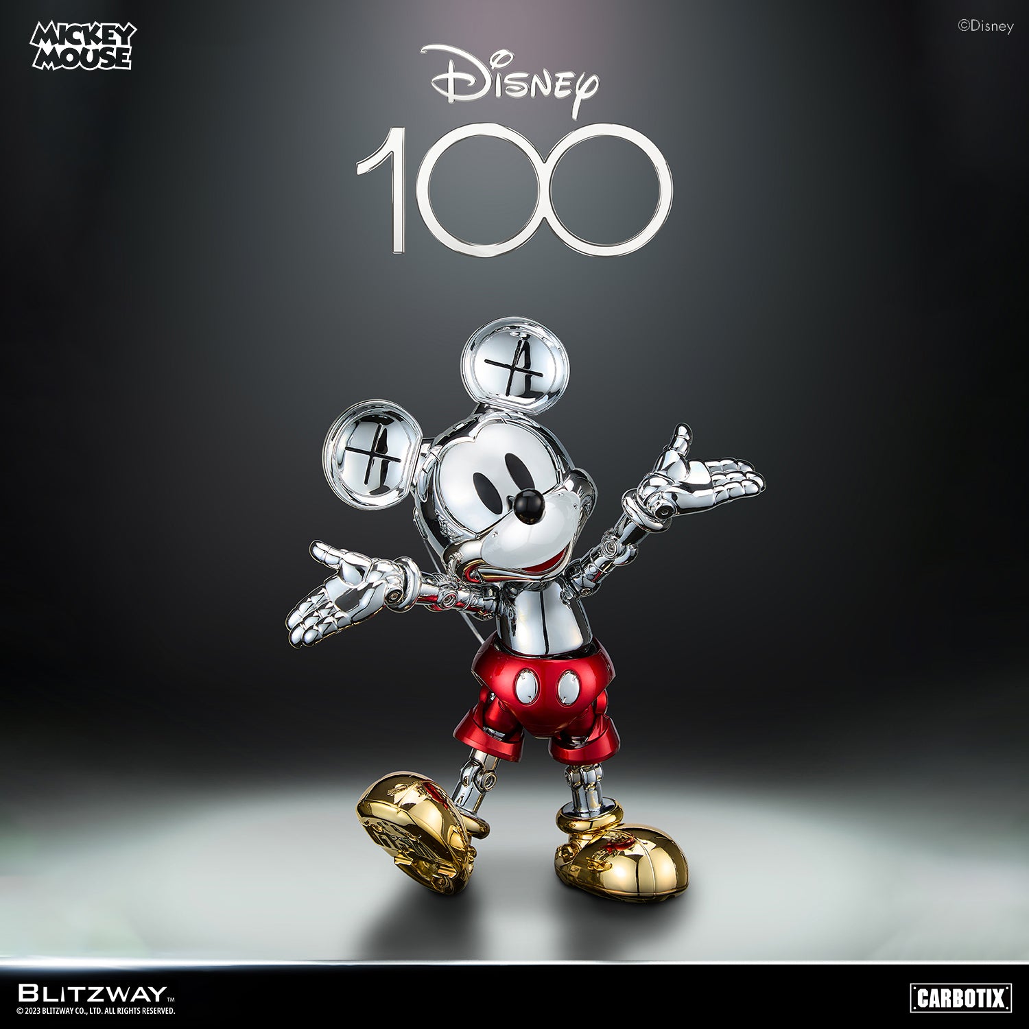 Blitzway Carbotix Series Disney D100 Mickey Mouse Chrome Ver 