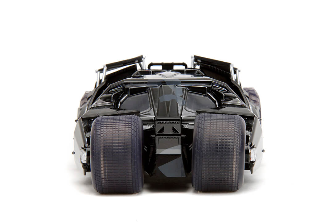 Batman: Dark Knight Trilogy - Batmobile with Batman (Black Camo) SDCC 2023 Exclusive 1:24 Scale