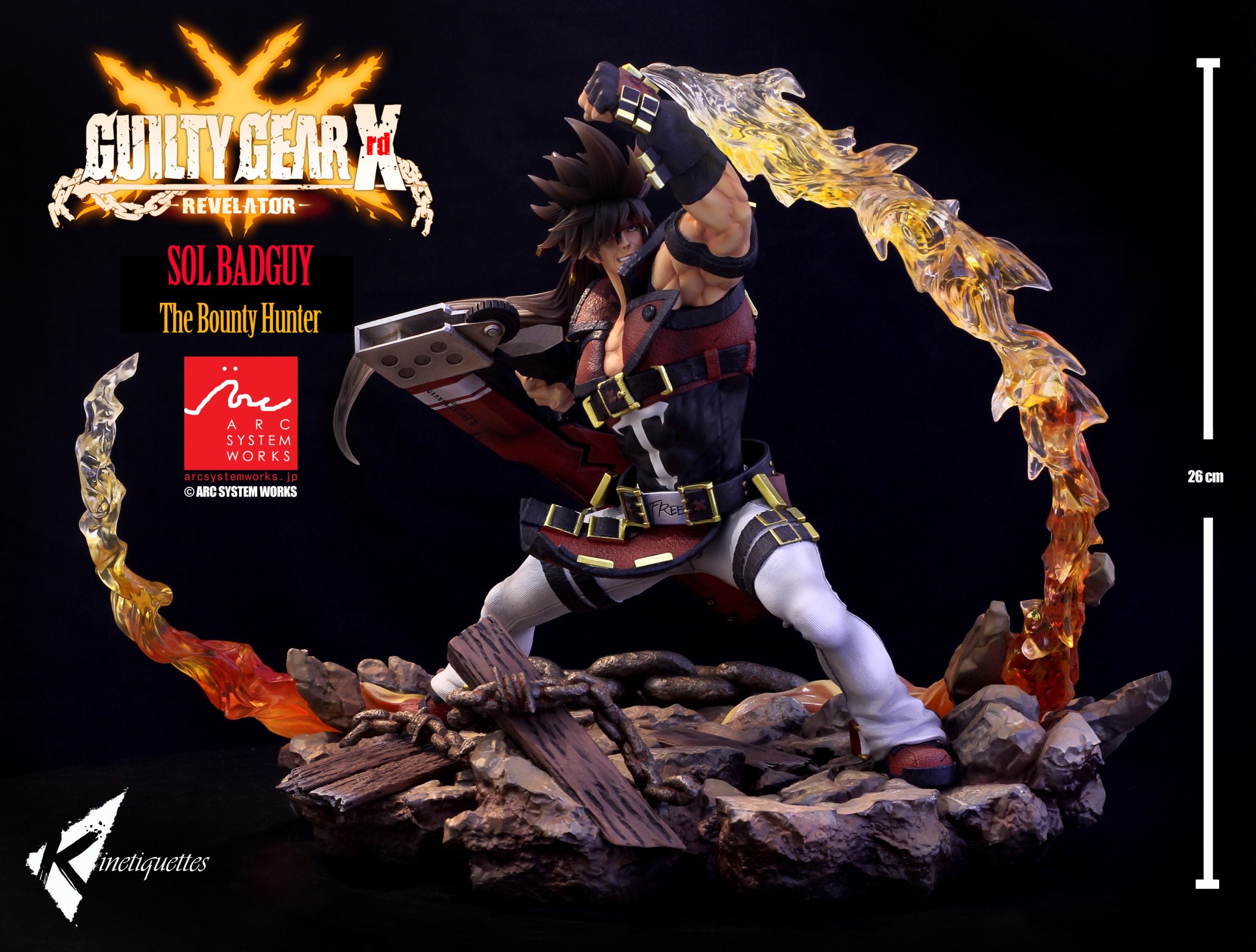 Kinetiquettes - Guilty Gear Xrd - Sol Badguy (ソル＝バッドガイ) –The Bounty Hunter  (1/7 Scale)