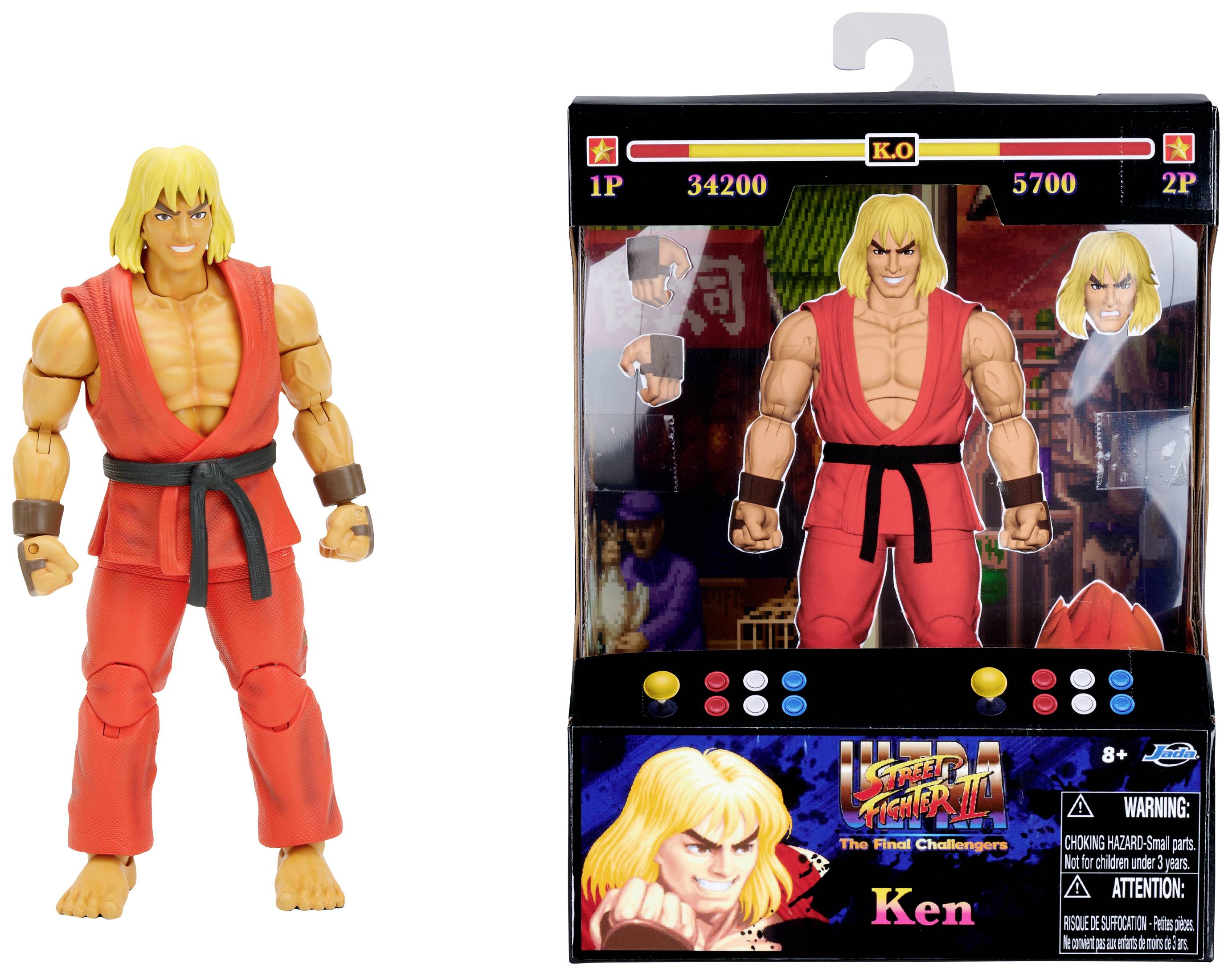 Jada Toys Ultra Street Fighter II The Final Challengers 6" Ken Masters