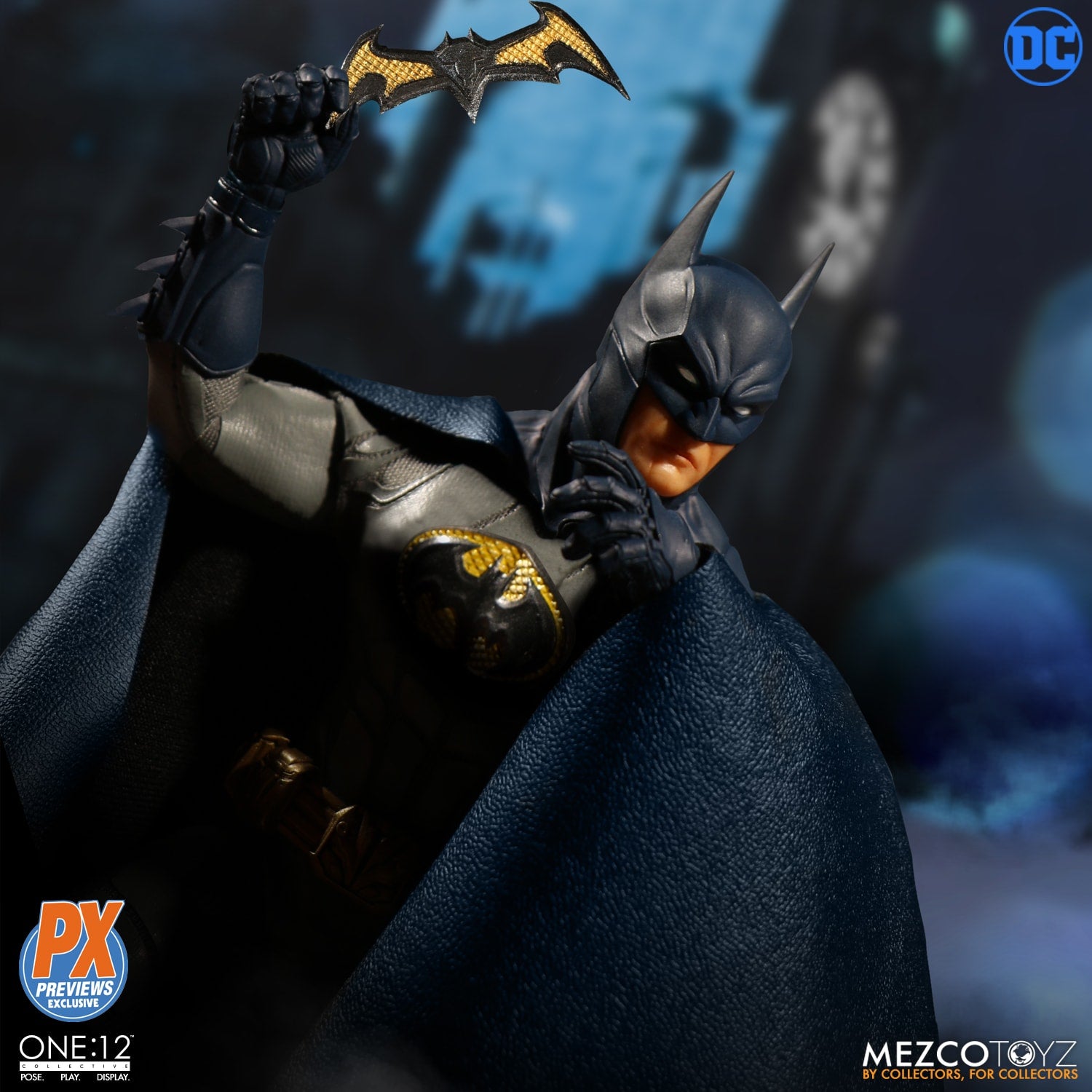 Mezco batman deals sovereign knight blue